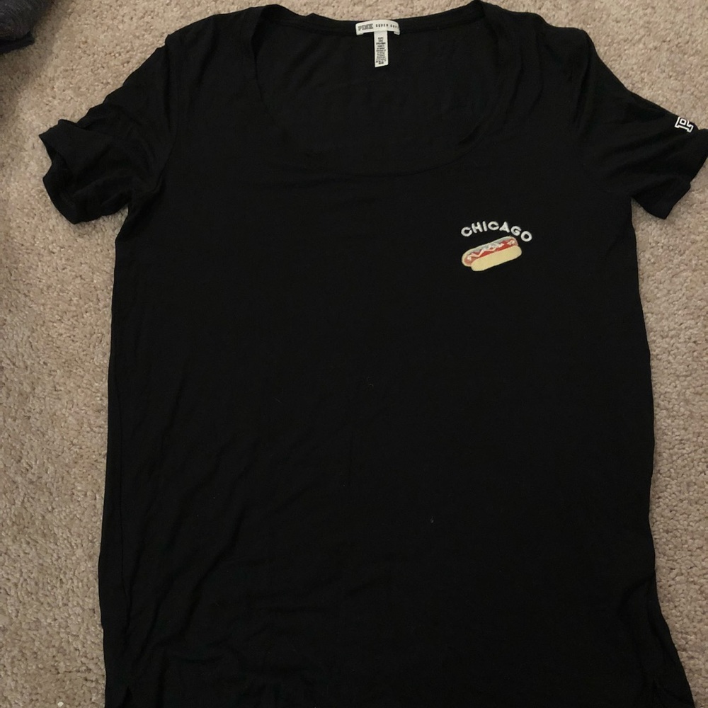 Black vs pink super soft Chicago Tee